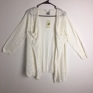 Max Studio Shrug White Size Large